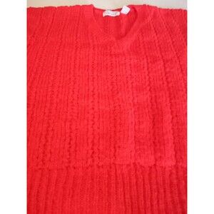 Vintage Women's Country Crafts‎ Open  Net Red Sweater Vest Size 42